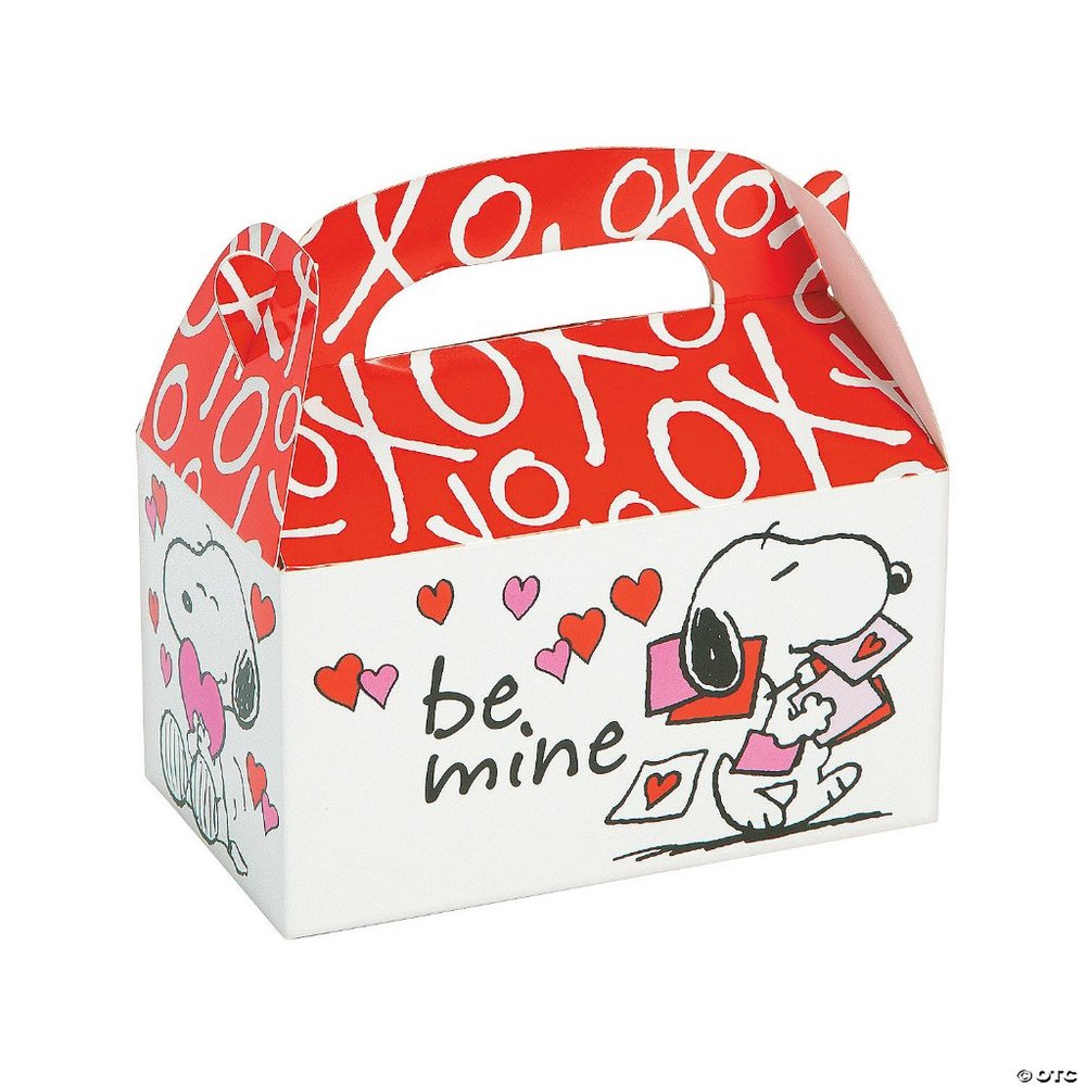 Snoopy Valentine Treat Boxes with Handle * Gable Boxes